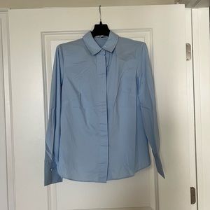 Mango Blue Button Down Shirt